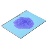 Blue Pop Art Rose Notizblock (Linke Seite)