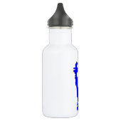 Blue Pop Art Statue of Liberty Edelstahlflasche (Links)