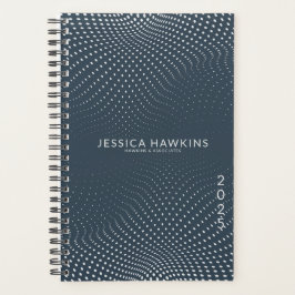 Blue Pop Dots Year Wöchentlich Planer