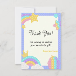 Blue Pop It Fidget Dankeskarte