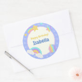 Blue Pop It Runder Aufkleber (Umschlag)