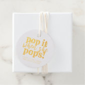 Blue Pop It, wenn sie Pop Baby Dusche Gefallen Geschenkanhänger (Mit Box)