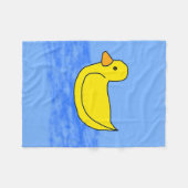 Blue Popcorn Anime Ducky Fleece Blanket (Vorderseite (Horizontal))