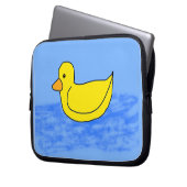 Blue Popcorn Anime Ducky Laptopschutzhülle (Vorderseite Links)