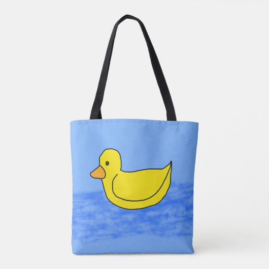 Blue Popcorn Anime Ducky Tasche (Rückseite)