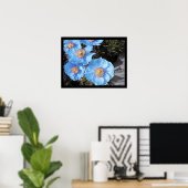 Blue Poppies Poster Prints (Heimbüro)