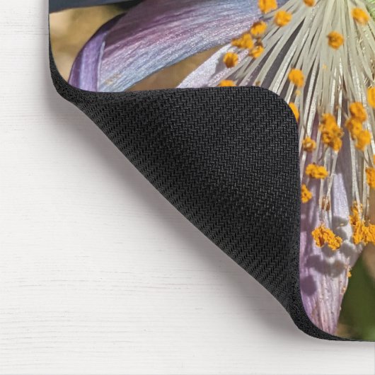 Blue Poppy Bloom Floral Mousepad (Ecke)