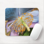 Blue Poppy Bloom Floral Mousepad (Mit Mouse)