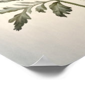 Blue Poppy Blume Art Print Poster (Ecke)