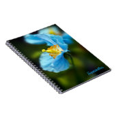 Blue Poppy Blume Spiral Notebook Notizblock (Rechte Seite)