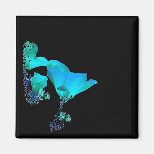 Blue Poppy Magnet (Vorne)