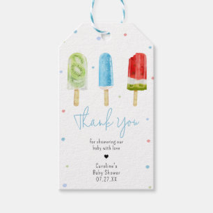 Blue Popsicle Baby Duwer Fevor Tags Geschenkanhänger