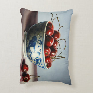 Blue Porcelain & Cherries Dekokissen