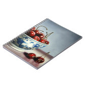 Blue Porcelain & Cherries Notizblock (Linke Seite)