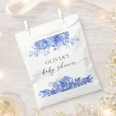 Blue Porcelain Floral Baby Dusche Beutel Geschenktütchen (Ausgeschnitten)