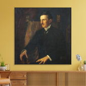 Blue Portrait of Nikola Tesla Leinwanddruck (Insitu (Wohnzimmer))