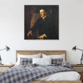 Blue Portrait of Nikola Tesla Leinwanddruck (Insitu (Schlafzimmer))