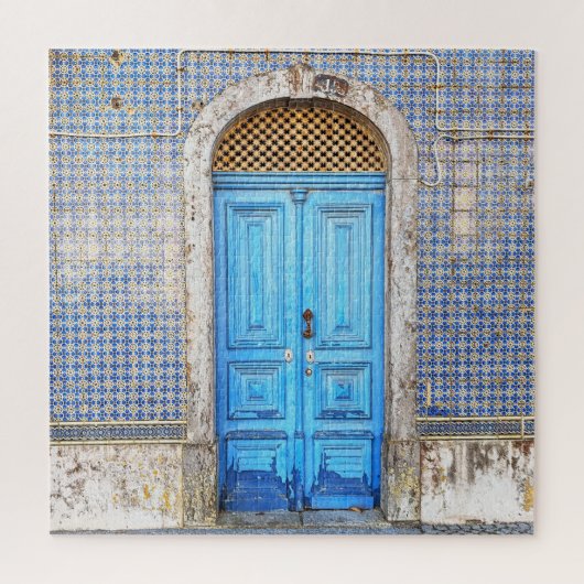 Blue Portugal Door Puzzle (Vertikal)