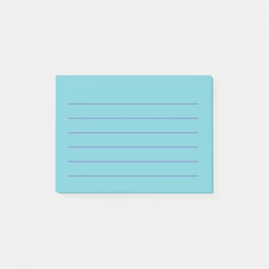 Blue Post-it® Notes 4" x 3" Post-it Klebezettel (Vorderseite)