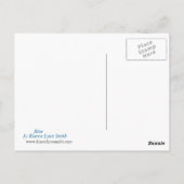 Blue Postcard Postkarte (Rückseite)