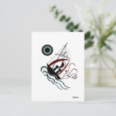 Blue Postcard Postkarte (Stehend Vorderseite)