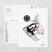 Blue Postcard Postkarte (Vorne/Hinten)