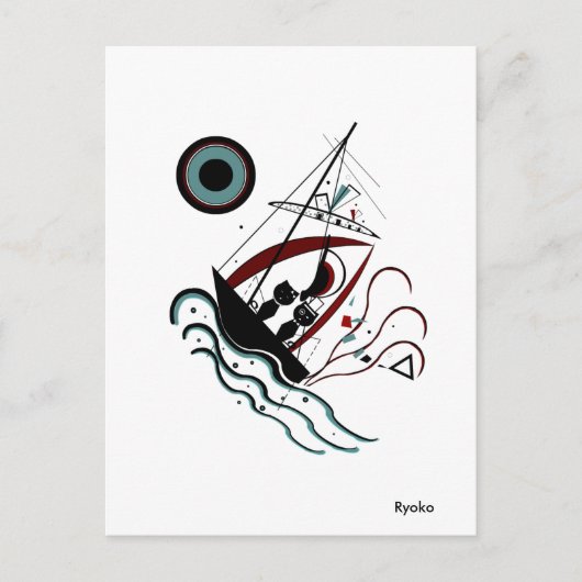 Blue Postcard Postkarte (Vorderseite)