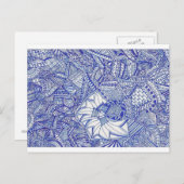 Blue Postcard Postkarte (Vorne/Hinten)