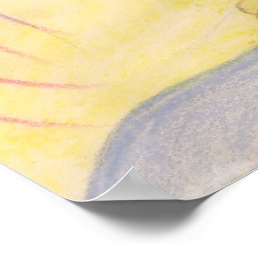 "Blue"-Poster Poster (Ecke)