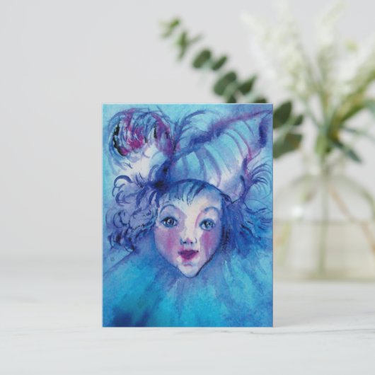 BLUE POSTKARTE (Stehend Vorderseite)