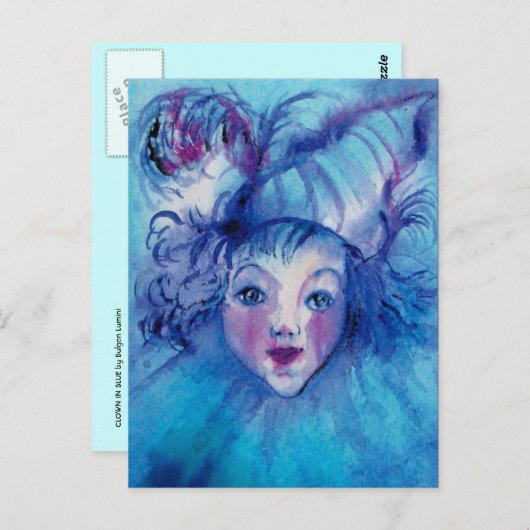 BLUE POSTKARTE (Vorne/Hinten)