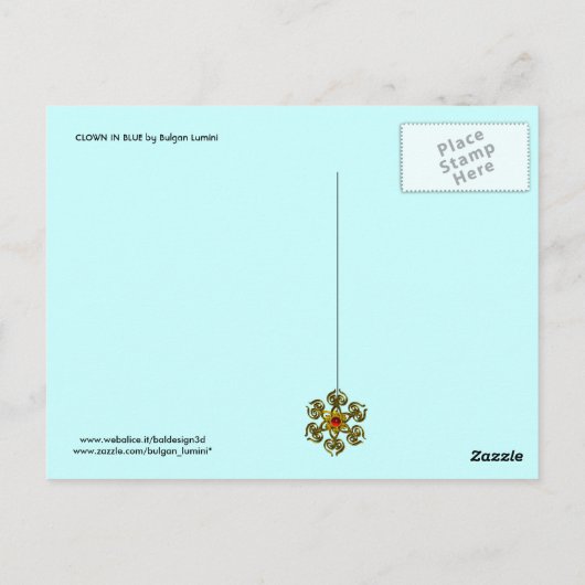 BLUE POSTKARTE (Rückseite)