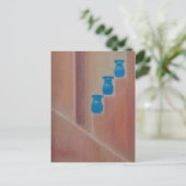 Blue Pots Postkarte (Stehend Vorderseite)