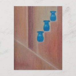 Blue Pots Postkarte