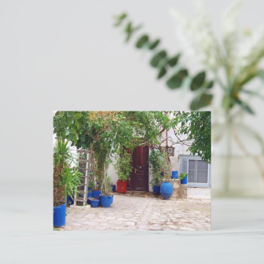 Blue Pottery Postcard Postkarte (Stehend Vorderseite)