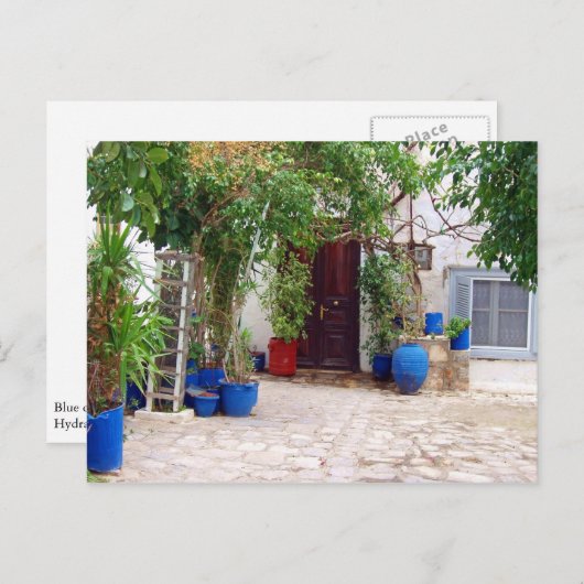 Blue Pottery Postcard Postkarte (Vorne/Hinten)