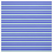 Blue & Powder Blue Streifen Stoff (Muster)