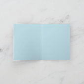 Blue Powder Blume Einladung (Innenseite)