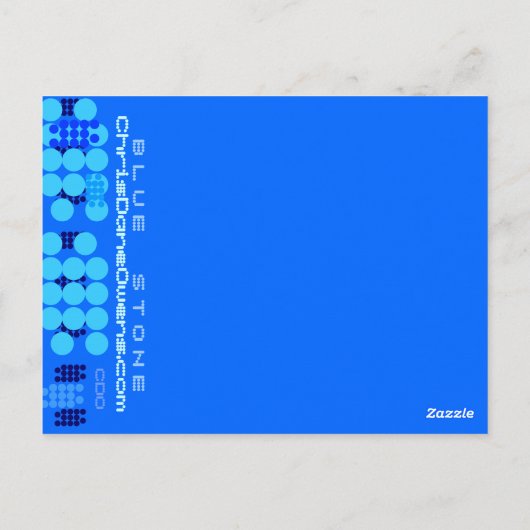 BLUE POWER CHORD - Postkarte (Rückseite)