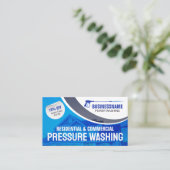 Blue Power Waschpresse Waschhaus Reinigung Visitenkarte (Stehend Vorderseite)