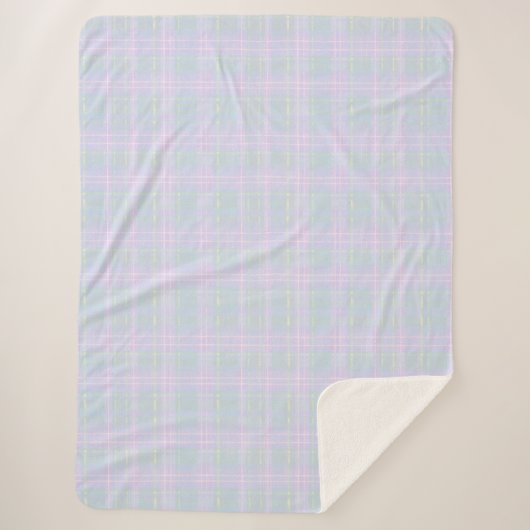  Blue Praire Plaid Sherpadecke (Vorderseite)