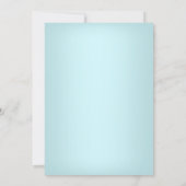 Blue Prince Baby Dusche Einladung (Rückseite)