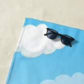 Blue Princess and Dragon Individuelle Name Strandtuch (Beispiel)