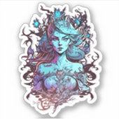 Blue Princess Aufkleber (Vorderseite)