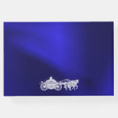 Blue Princess Coach & Horses Sweet 16 Gästebuch (Rückseite)