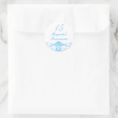 Blue Princess Tiara Quinceanera Sticker (Tasche)