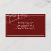 Blue PrinPrint | Architekt Visitenkarte (Rückseite)