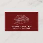 Blue PrinPrint | Architekt Visitenkarte (Vorderseite)