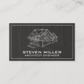 Blue Print | Architekt | Bau Visitenkarte (Vorderseite)