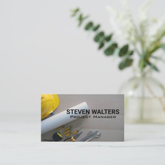 Blue Print Hardware Tools Visitenkarte (Stehend Vorderseite)